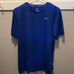 Nike Blue Men's Running Dri-Fit Shirt